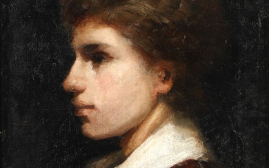 Unknown artist, oil on canvas, portrait
