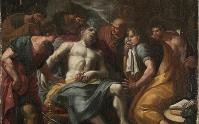 VENETIAN SCHOOL, 17th CENTURY - Death of Marcus Porcius