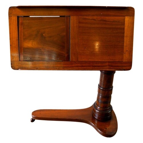 VICTORIAN MAHOGANY READING TABLE BY LEVESON & SONS, LOND...