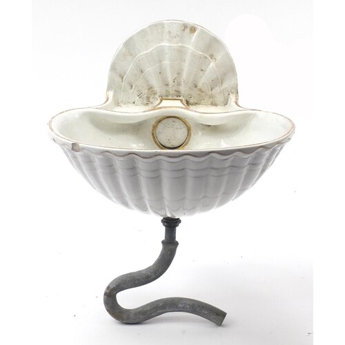 Victorian pottery bathroom sink by J. Tylor & Sons of London...