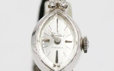 Vintage Ladies Tradition 14K White Gold Watch