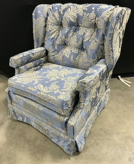 Vintage Upholstered Wingback Chair