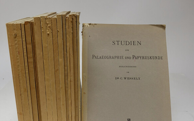 WESSELY, C., hrsg. Studien zur Palaeographie und Papyruskunde. Bd. I-V,...