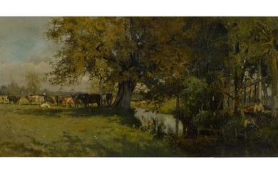 WILLIAM STARBUCK MACY | LANDSCAPE WITH COWS
