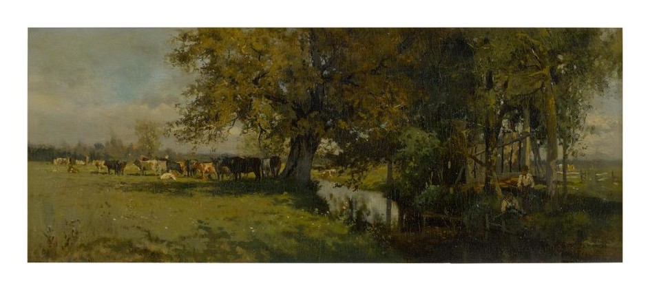 WILLIAM STARBUCK MACY | LANDSCAPE WITH COWS