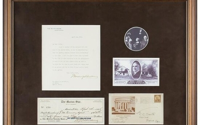 Warren G. Harding Typed Letter Signed as President and