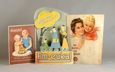 three Advertising mediums, Western Germany, 1955-60, Emeukal,...