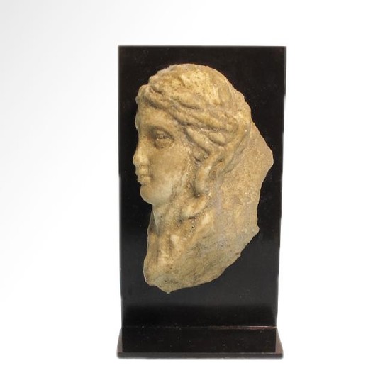 Roman Marble Head of a Lady, c. 2nd -3rd Century A.D.