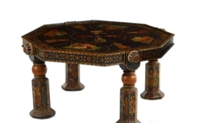 Indian painted-wood table