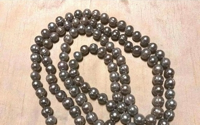 12-13mm Large Baroque Gray Pearls 50" Necklace