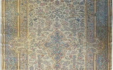 12 x 23 Large Antique Persian kerman Lavar Rug PERFECT Oversize
