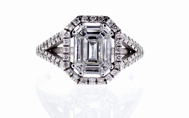 1.21 ct. t.w. Diamond Ring - 14 kt. White gold - Ring Diamond