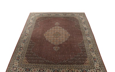 13'1 x 17'2 Hand-Knotted Persian Birjand Room Sized Rug