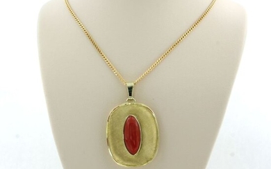 14 kt. Yellow gold - Necklace with pendant