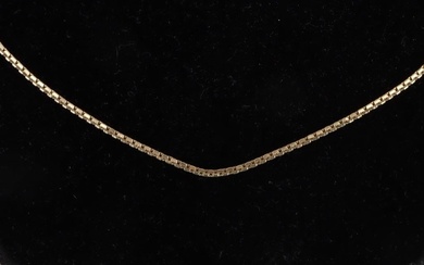 14K YELLOW GOLD "S" CHAIN UNISEX NECKLACE