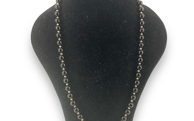 14k Black Onyx Bead Necklace