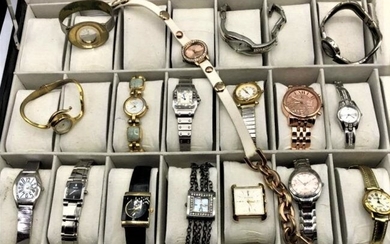 17 Assorted Designer Wristwatches Grab Bag