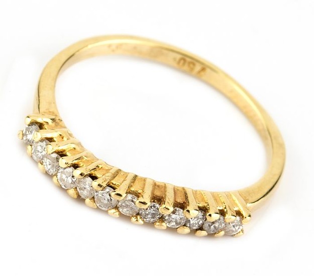 18 kt. Gold, Yellow gold - Ring - 0.40 ct Diamond