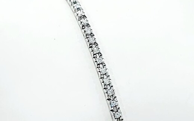 18 kt. White gold - Bracelet - 1.38 ct Diamonds - Diamonds