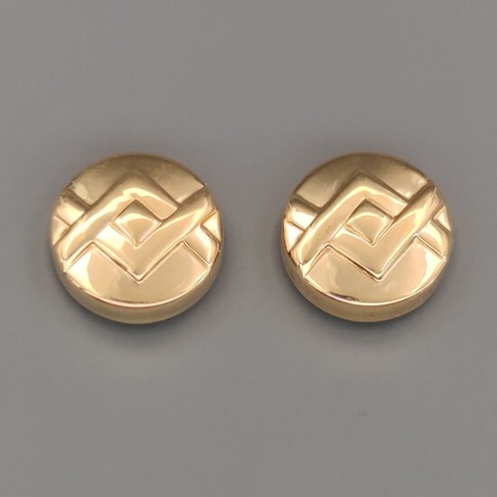 18 kt. White gold, Yellow gold - Button Cover