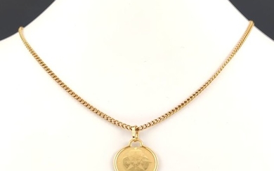 18 kt. Yellow gold - Necklace, Necklace with pendant