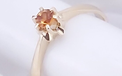 18 kt. Yellow gold - Ring - 0.20 ct Citrine