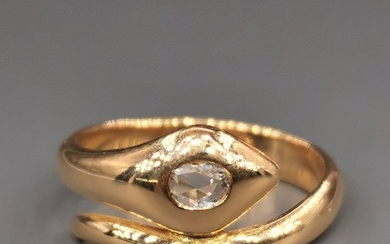 18 kt. Yellow gold - Ring - 0.20 ct Diamond