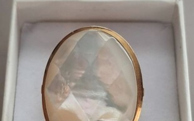 18 kt. Yellow gold - Ring - Mother of pearl