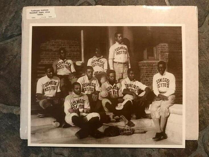 1880's Tuskegee Institute Baseball Team Sepia Tone