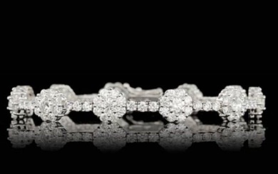 18k White Gold 9.38ct Diamond Bracelet