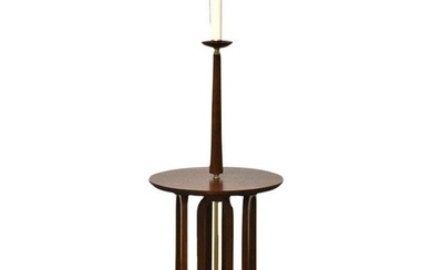 1960s Mid-Century Walnut Floor Lamp