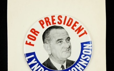 1964 6" Lyndon B. Johnson For President