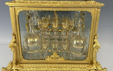 19TH C. ORMOLU AND BACCARAT GLASS TANTALUS