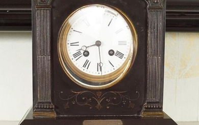 19TH-CENTURY MARBLE MANTLE CLOCK
