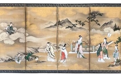 (19th / 20th c) SIGNED CHINESE (6) PANEL SCREEN