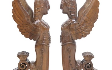 (2) ITALIAN NEOCLASSICAL CARVED ARCHITECTURAL ELEMENTS