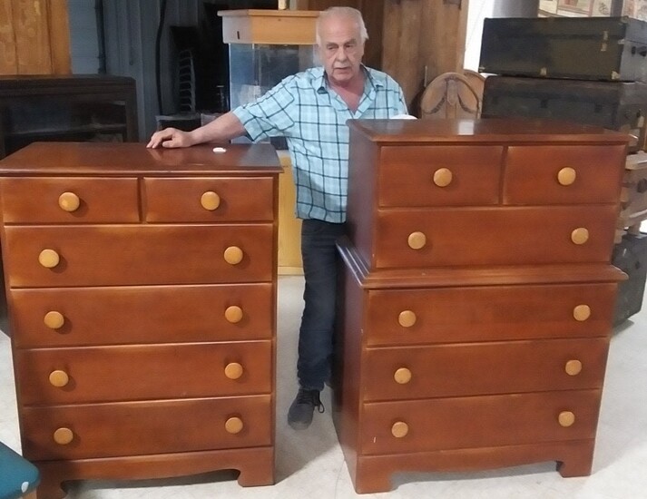 2 Maple chest of drawers need restoration