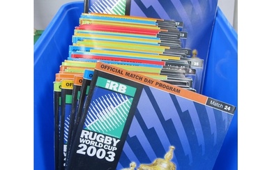 2003 Rugby Union World Cup Programmes, to include both semi'...