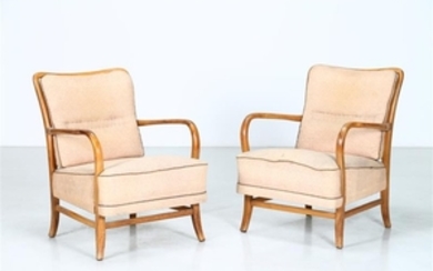 PAOLO BUFFA Pair of armchairs.
