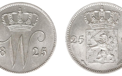25 Cent 1825 U (Sch. 289) - UNC