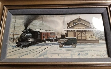 Maupin Depot, Oregon Trunk Railway by Ken Eberts