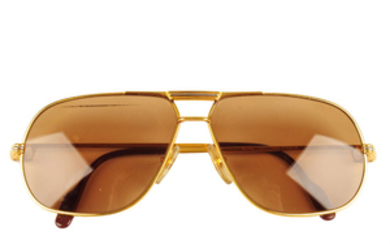 CARTIER - a pair of Aviator sunglasses.