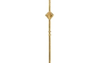 Diego Giacometti (manner of), a gilt bronze standard lamp