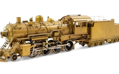 A Japanese Brass HO-Gauge 2-8-0 Locomotive and Tender