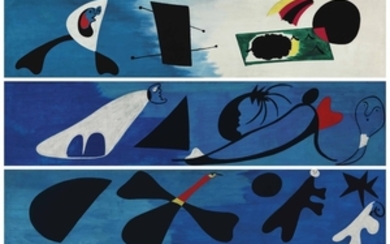 Joan Miro (1893-1983), Mural I, Mural II, Mural III