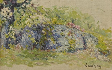 JOHN JOSEPH ENNEKING, (American, 1841-1916), Garden