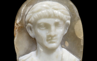 A ROMAN SARDONYX CAMEO WITH A PORTRAIT OF A JULIO-CLAUDIAN PRINCE, CIRCA MID 1ST CENTURY A.D.