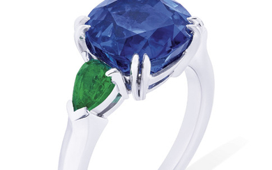 SAPPHIRE AND EMERALD RING, MEISTER