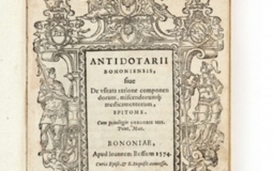 Ulisse ALDROVANDI 1522-1605 Antidotarii bononiensis