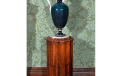 A Victorian mahogany pedestal cupboard